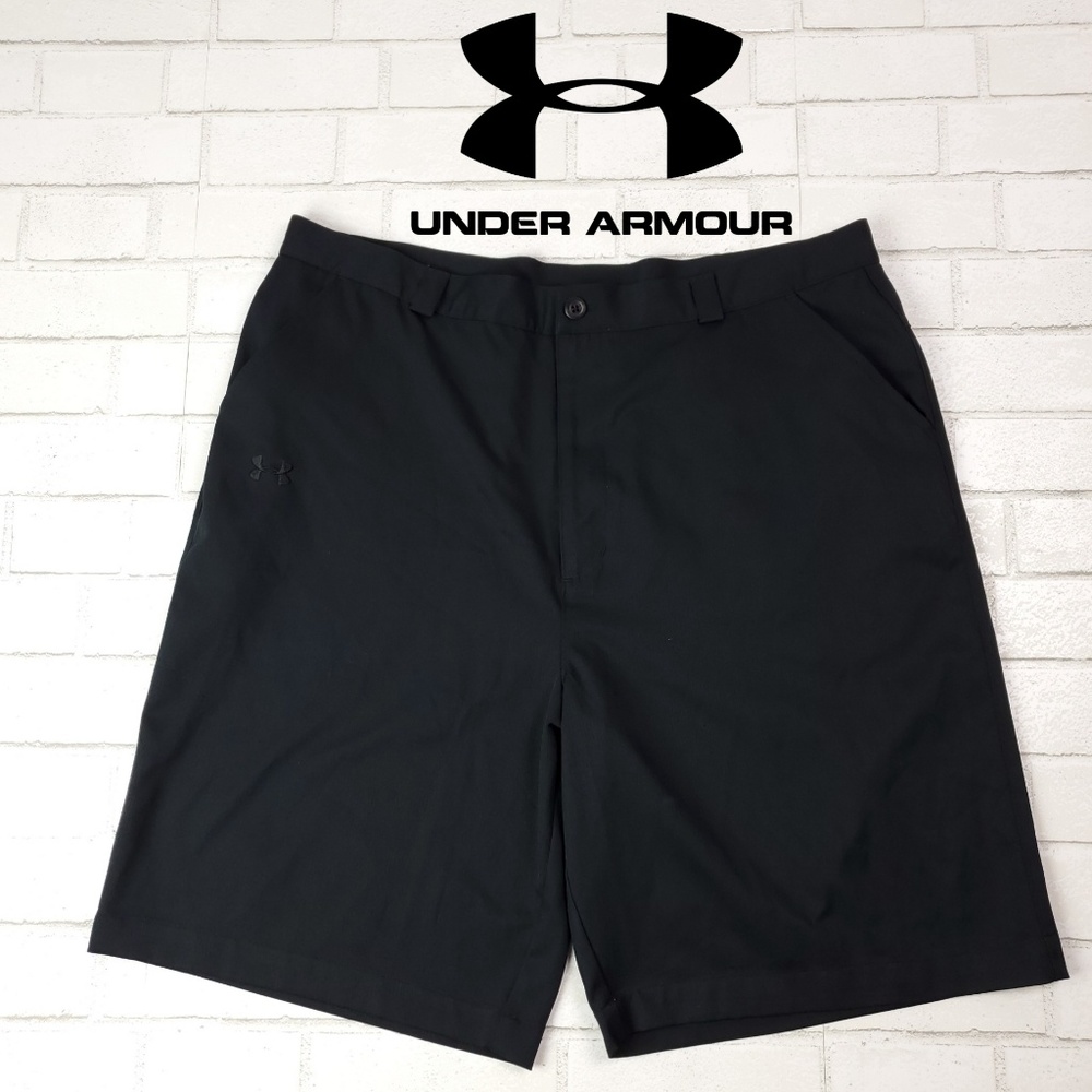 Under Armour Mens Golf Shorts Black Sz 40 G46